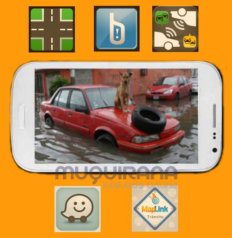 Aplicativos de Android e iPhone contra enchentes e o seguro de automóvel