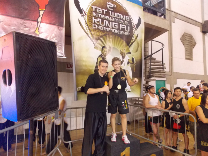 Bruna Ellen Campeã do Tat Wong International 2013 de Sanda Kung Fu